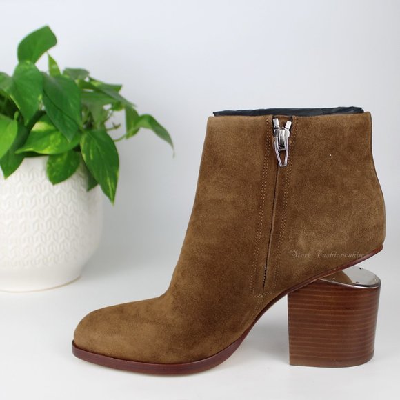 New ALEXANDER WANG Gabi Suede Ankle Boots - Picture 6 of 16